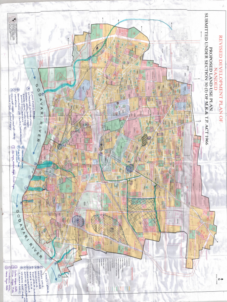 Nanded City Nala & Flash Flood Area Marking Map | PDF