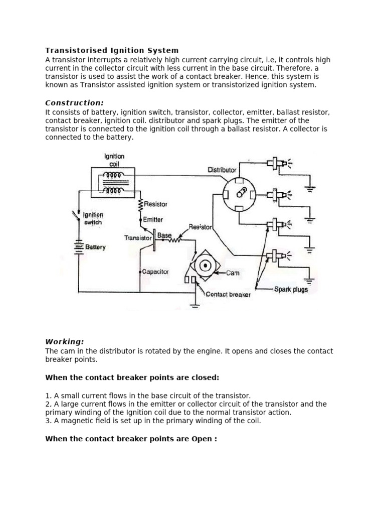Transistorised Ignition System | PDF