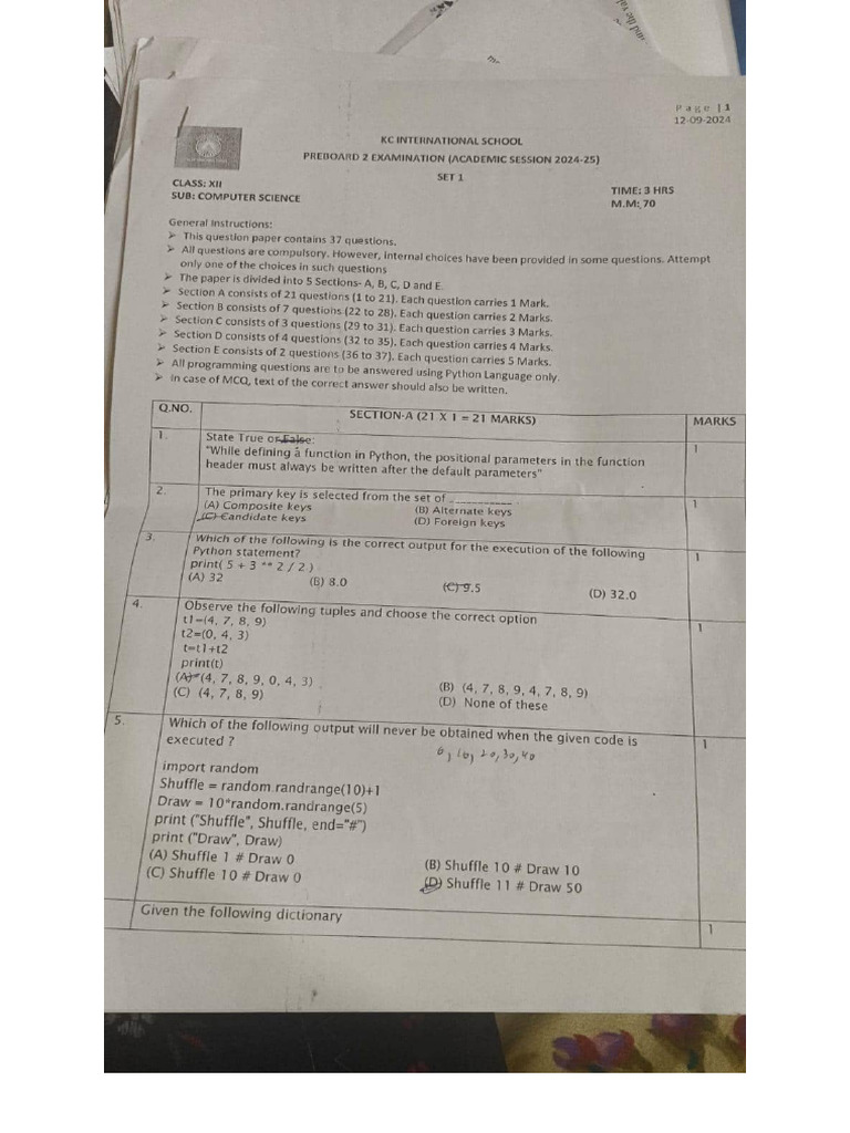 Cs Paper Pyq | PDF