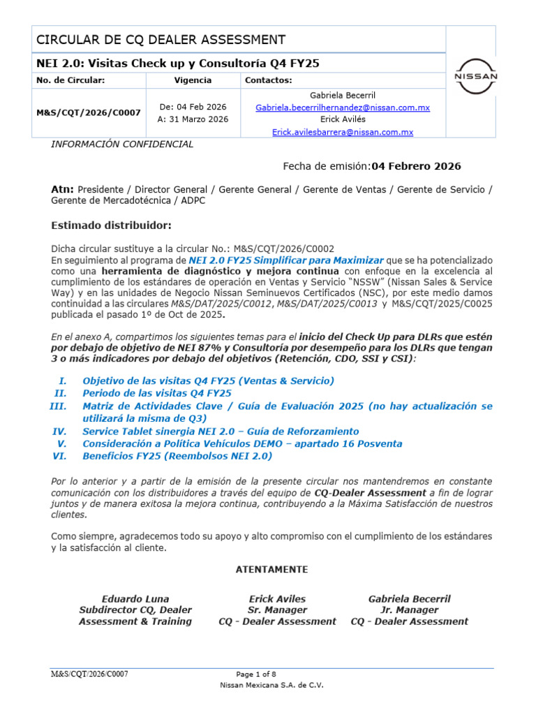 Circular MSCQ NEI 2.0 Objetivo FY25 - Consultoría Q4 Consideraciones ...