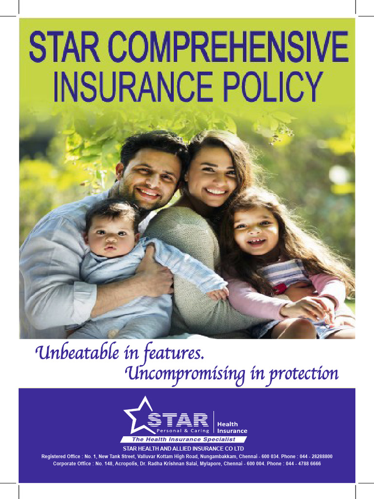 Brochure Star Comprehensive Insurance Policy V 15 Web 633bcfcaaf | PDF ...