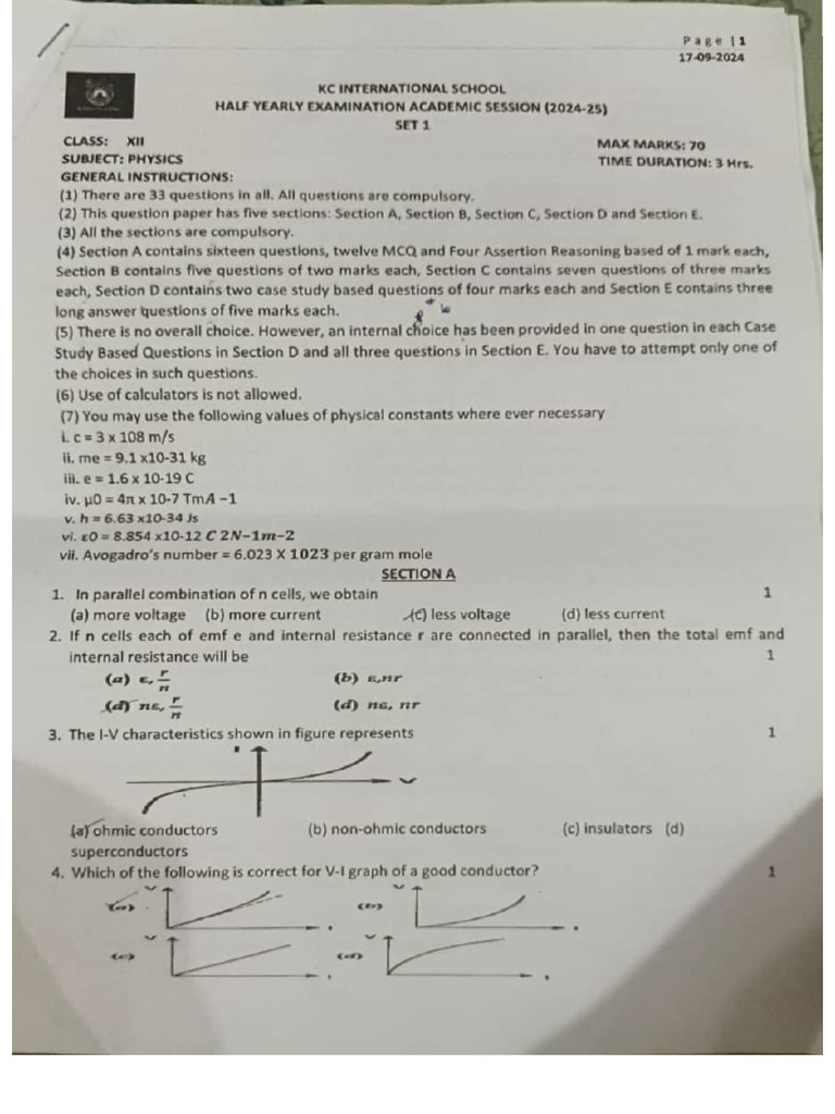 Phy Paper PYQ | PDF