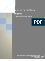 AVA Recommendation Report Final