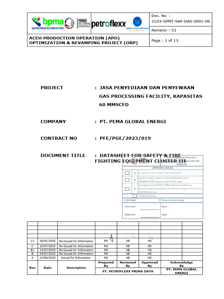 CL03-GPNT-SAF-DAS-0001-00 - Rev.C1 Datasheet For Safety Equipment ...