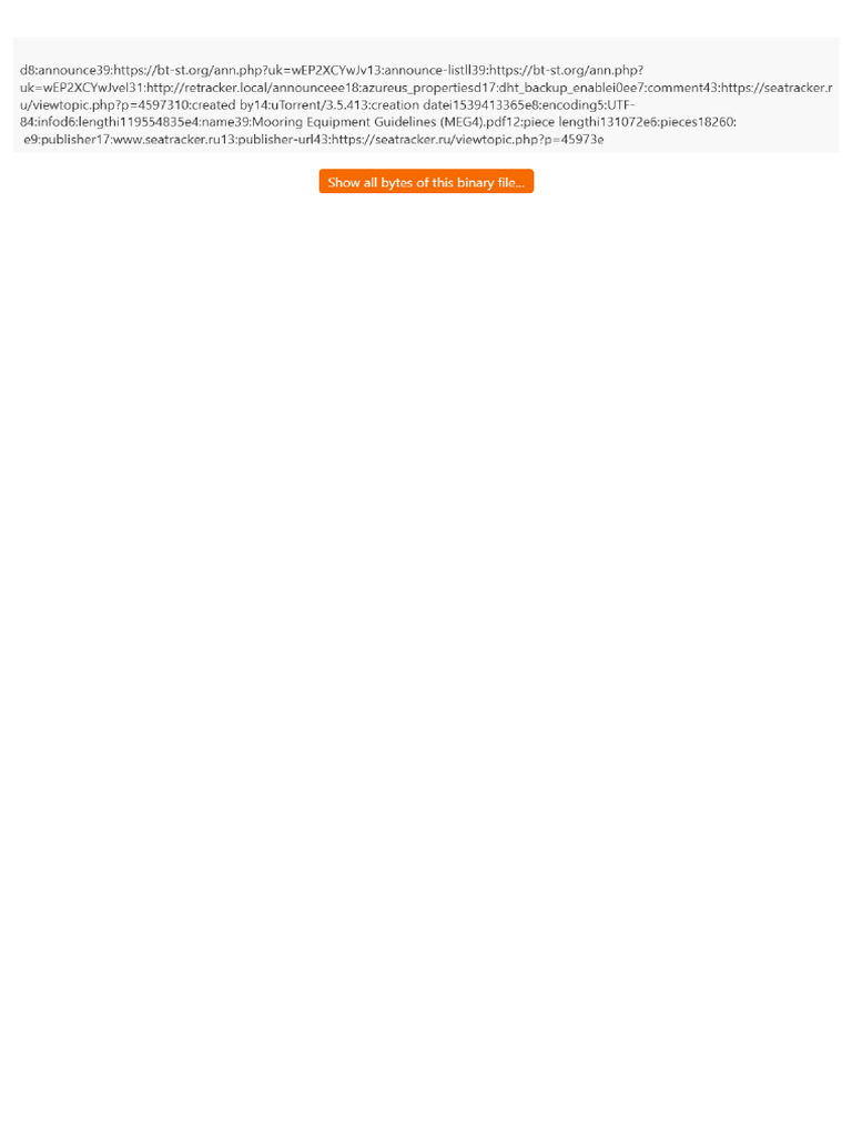 Mooring Equipment Guidelines (MEG4) PDF | PDF