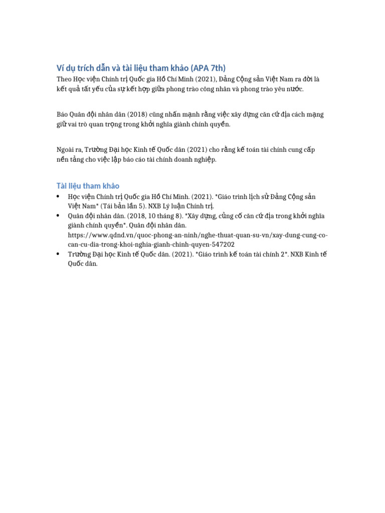 APA Citation Example | PDF