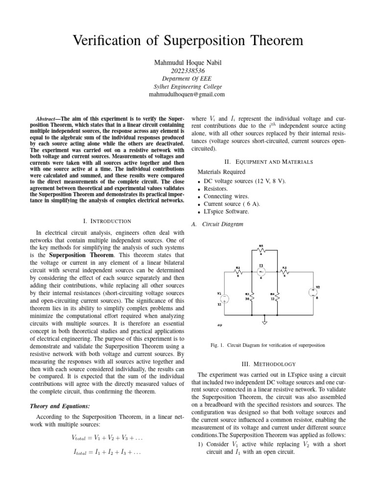 IEEE Conference Template 1 - 2 | PDF | Electrical Network | Electrical ...
