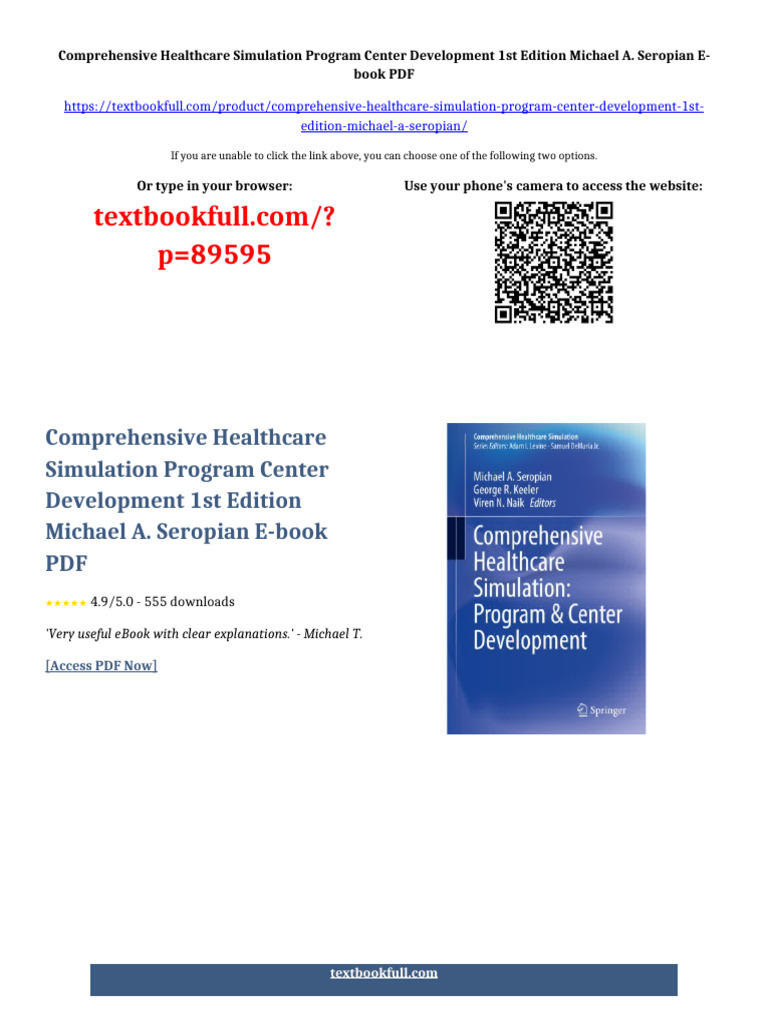 Comprehensive Healthcare Simulation Program Center Development 1st ...