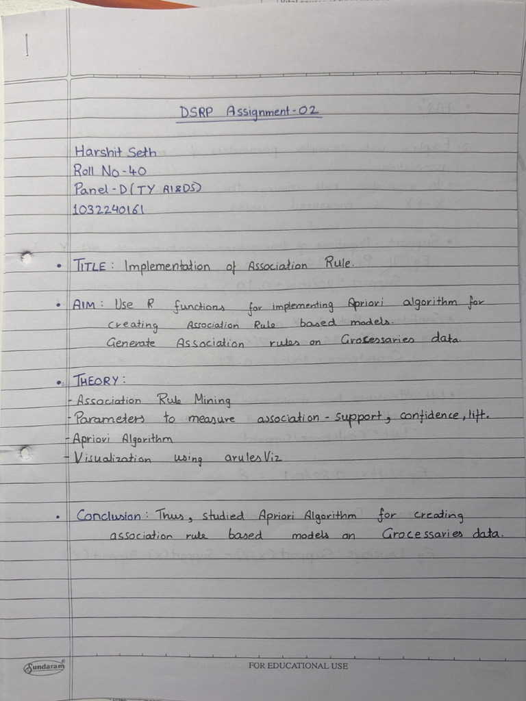 DSRP Assignment - 02 | PDF