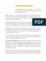 Ch-3 Bioavailability of Drugs and Bioequivalence-18th Batch