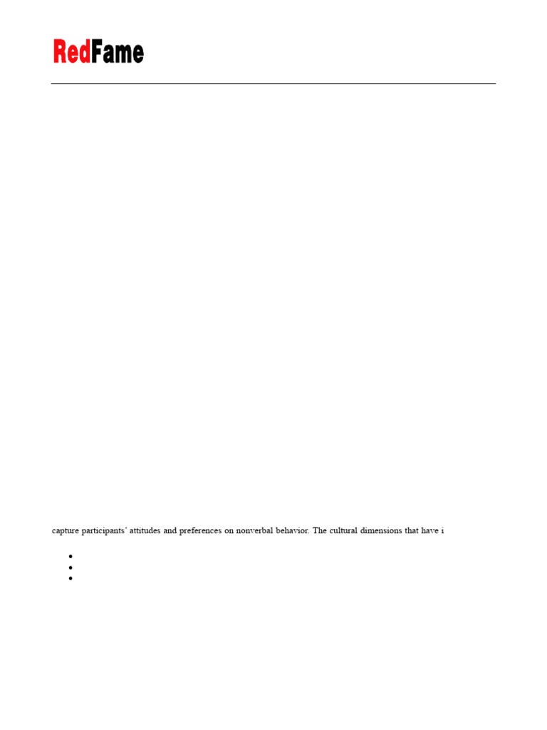 Personality Traits and Nonverbal Communication Patterns: 1.1 The ...