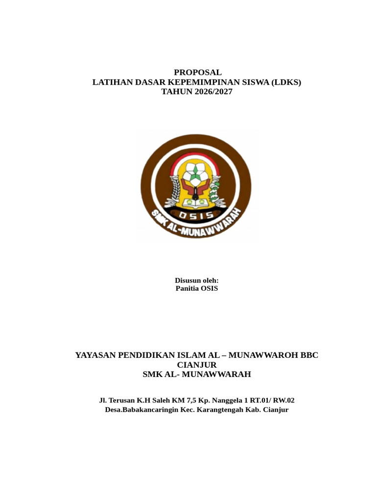 Propsal LDKS 2026 | PDF