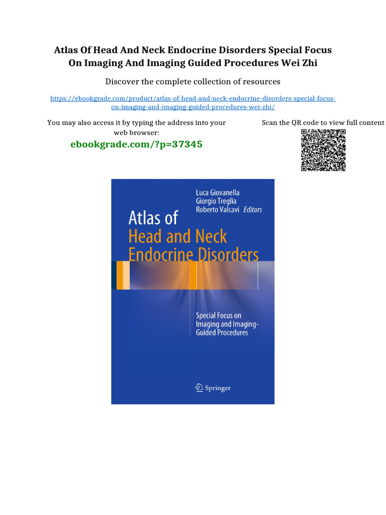 Atlas of Head and Neck Endocrine Disorders Special Focus On Imaging and ...