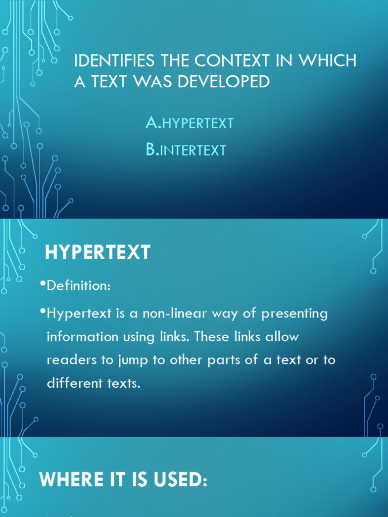 Century | PDF | Intertextuality | Hypertext