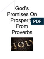 God's Promises On Prosperity From Proverbs