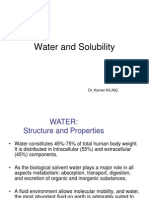 Water and Solubility: Dr. Kamer KILINÇ