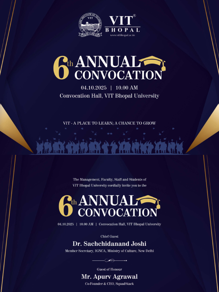 6th Annual Convocation 2025 Invitation | PDF