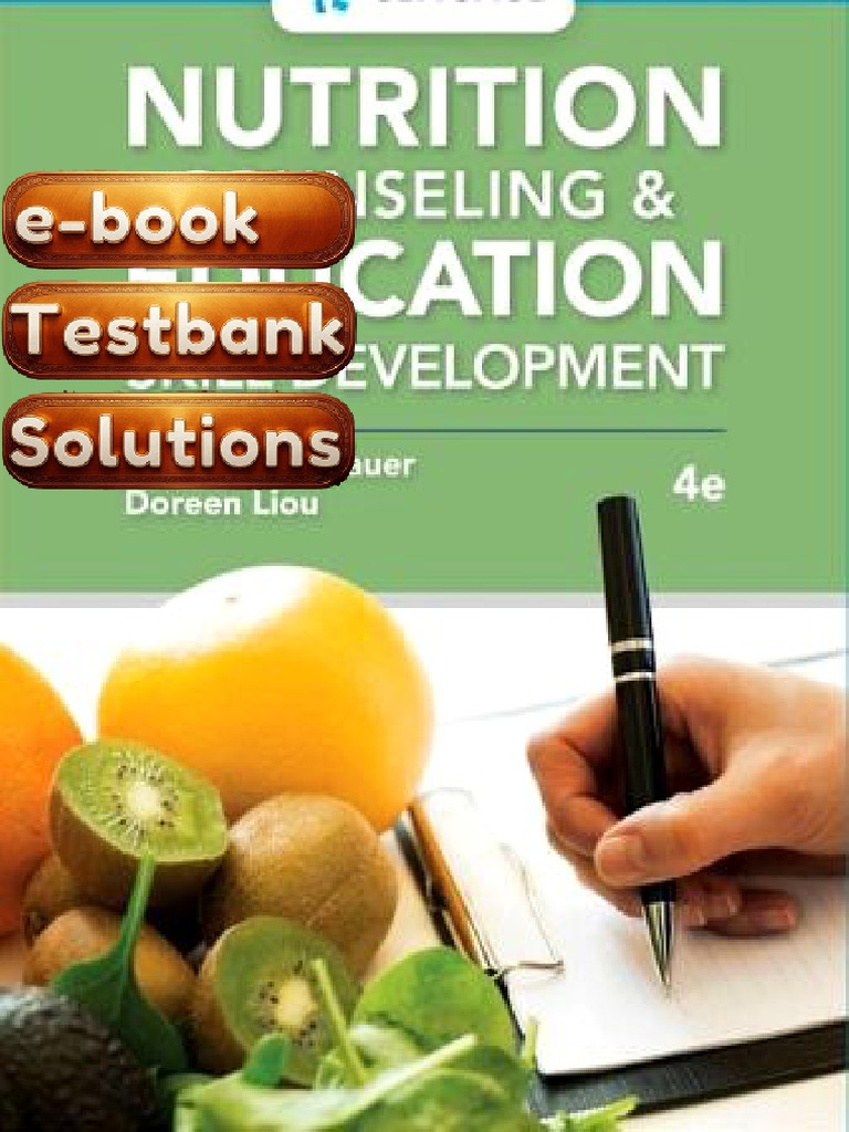 Textbook Solutions Nutrition Counseling and Education Skill Development ...