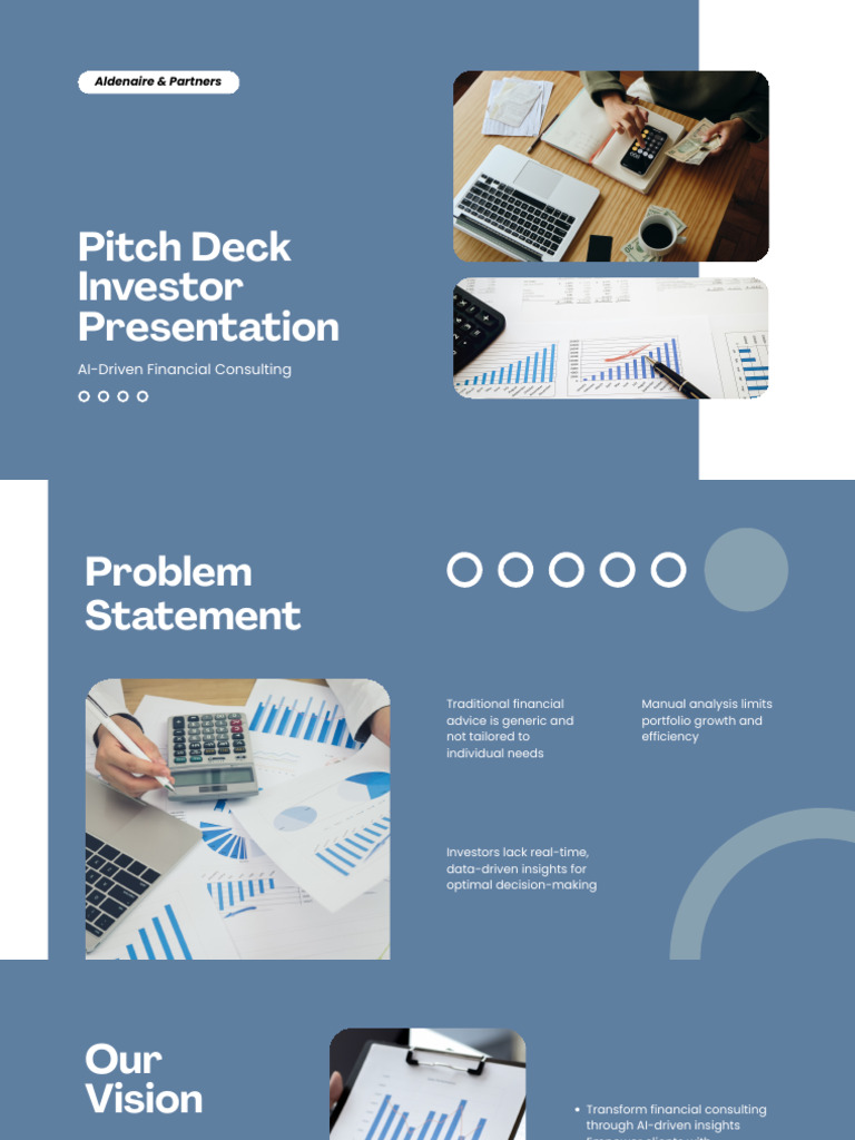 Blue and White Corporate Investor Pitch Deck Presentation | PDF