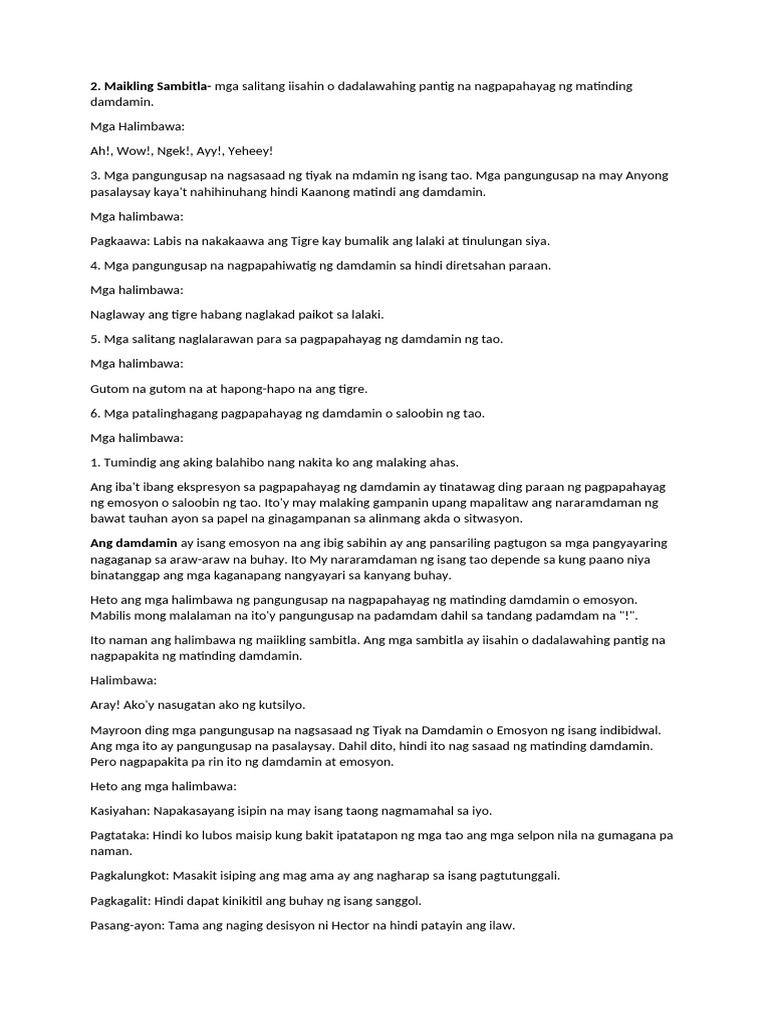 Filipino Reviewer | PDF