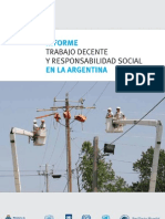 Informe: Trabajo Decente y Responsabilidad Social en La Argentina