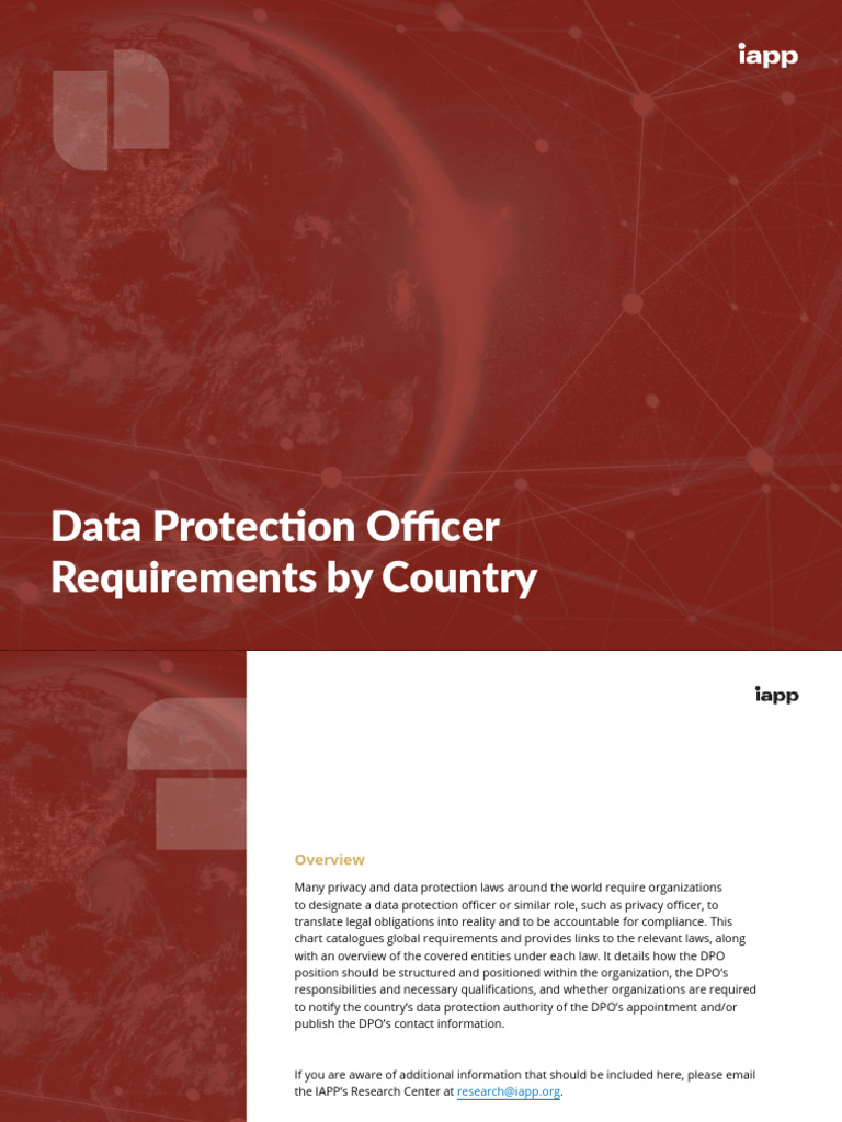 Dpo Requirements by Country | PDF | Justice | Crime & Violence