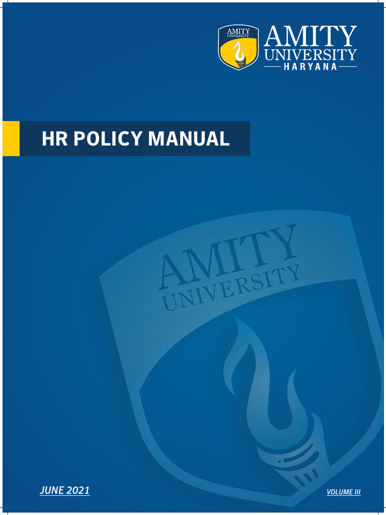 Auh HR Policy Manual 2021 | PDF | Human Resource Management | Recruitment