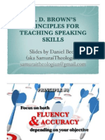 Principles of Teaching Speaking