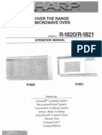 Carousel® - Over The Range Convectmon Crowave Oven: Operatron Manual