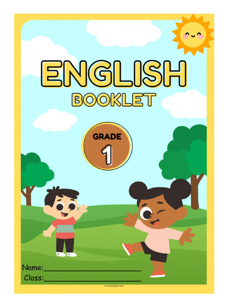 Grade 1 English Booklet | PDF