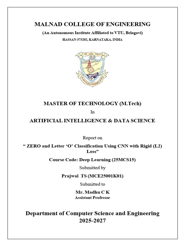 Prajwal T S Deep Learning Assignment Report | PDF | Machine Learning ...