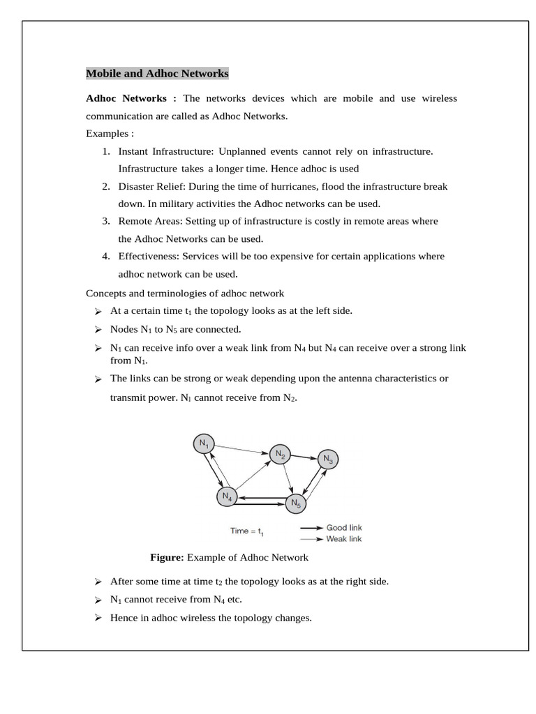 Mobile and Adhoc Networks | PDF | Wireless Ad Hoc Network | Routing