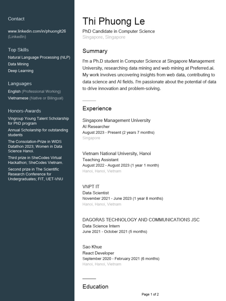Profile | PDF | Doctor Of Philosophy | Computing