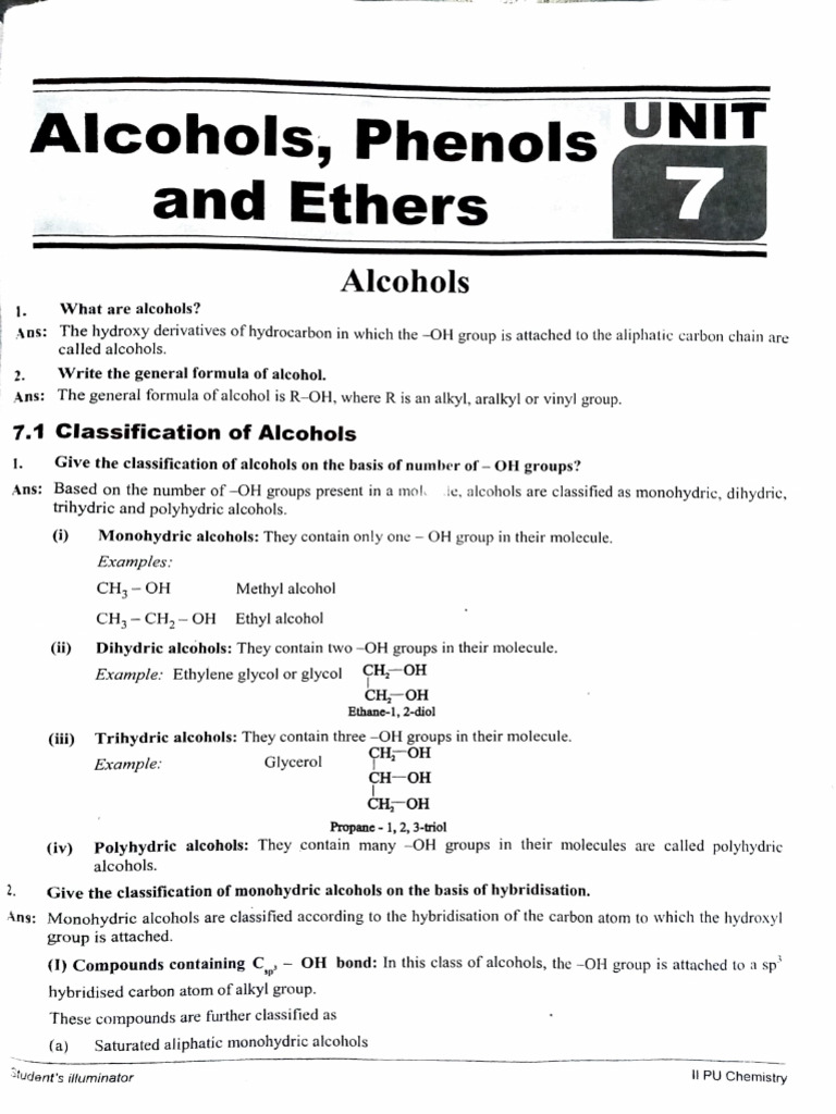 Alcohols, Phenols and Ethers Jeevith Watermarked 523 | PDF