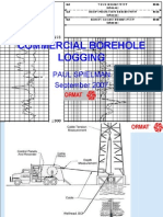 Commercial Borehole Logging: Paul Spielman September 2007