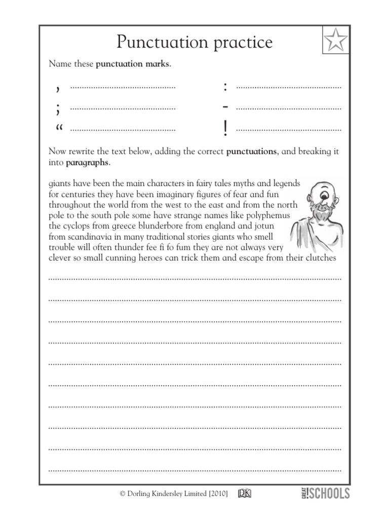 Punctuation Worksheet | PDF | Punctuation | Grammar