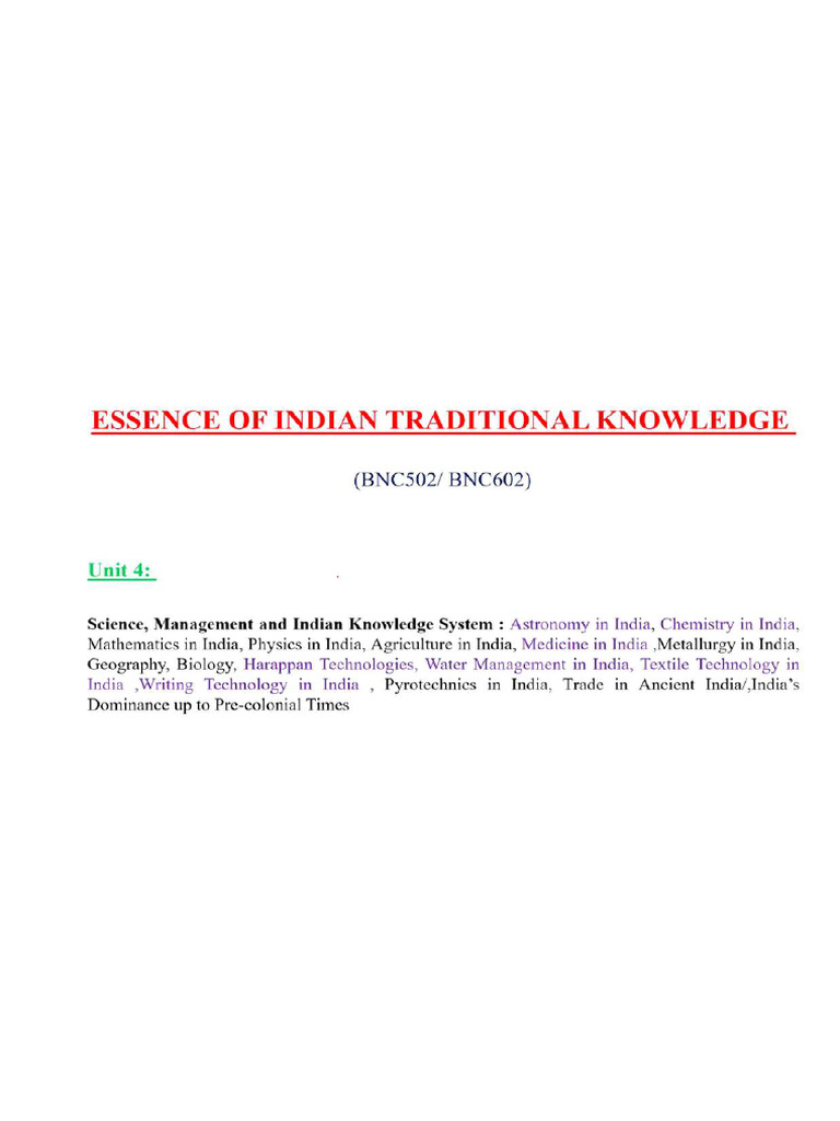 ITCS Unit 4 | PDF