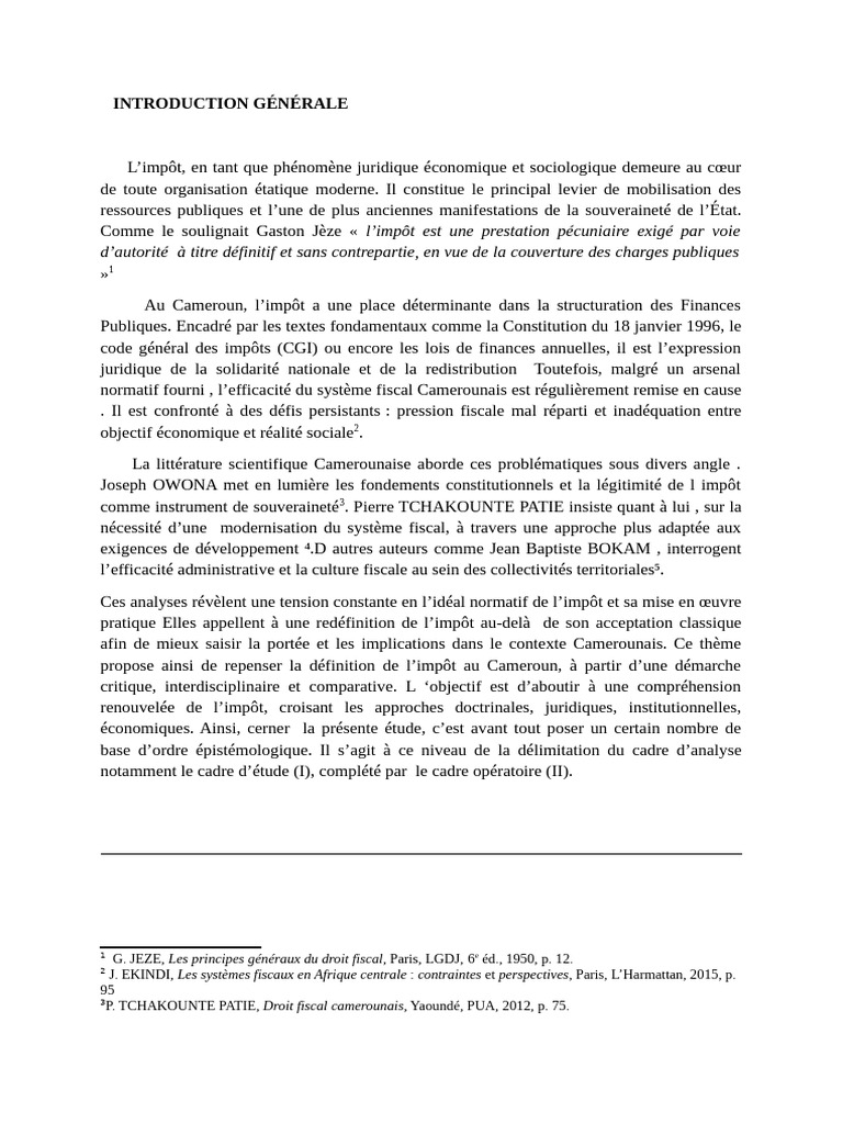 Graciéla Introduction Générale SOA-1 | PDF | Impôts | État