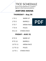 Aoha Practice Schedule