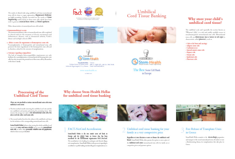 Umbilical Cord Tissue Banking | PDF | Stem Cell | Mesenchymal Stem Cell