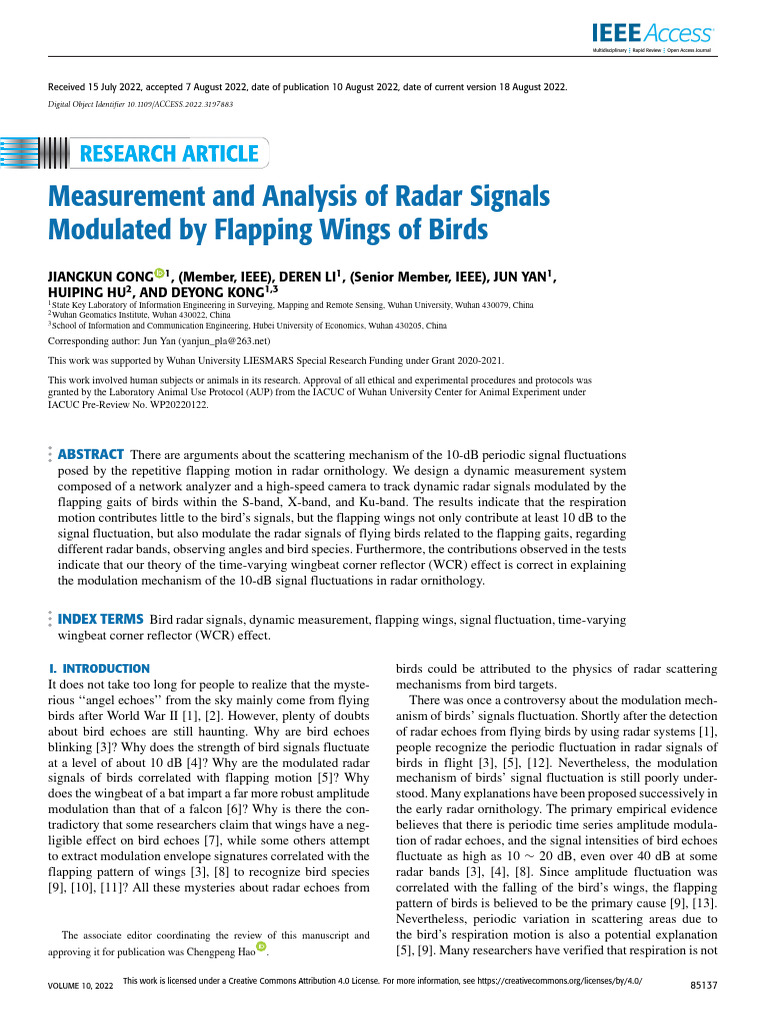 Measurement and Analysis of Radar Signals Modulate | PDF