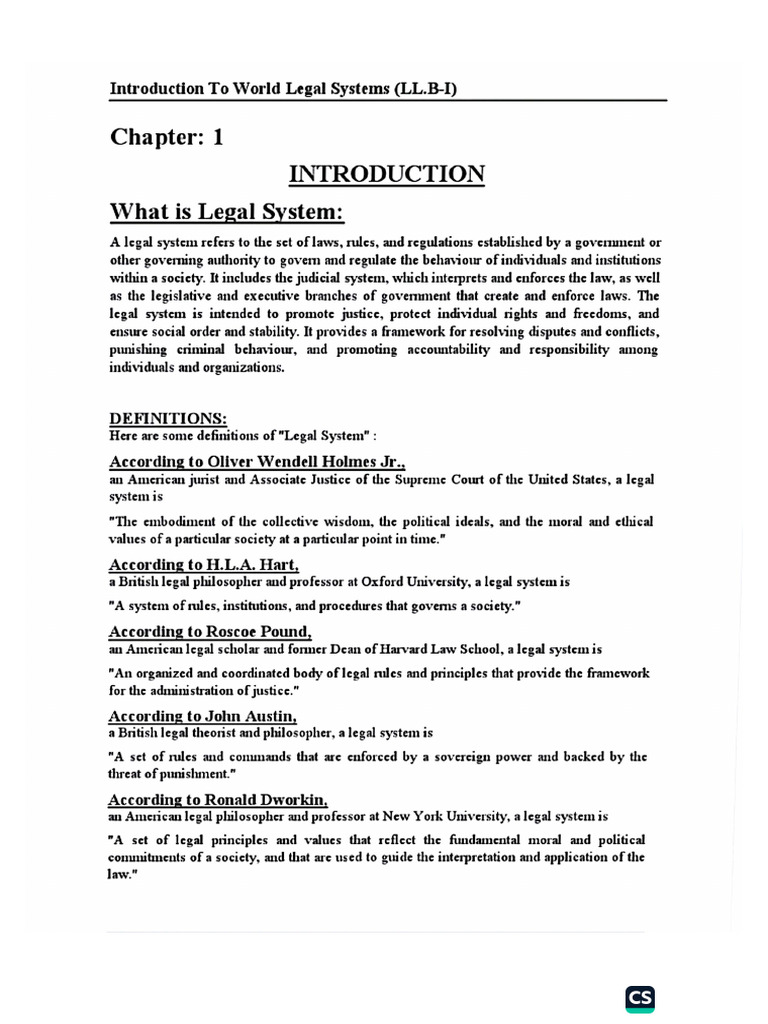 Legal System | PDF