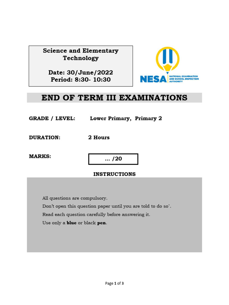 p2 Set Paper | PDF