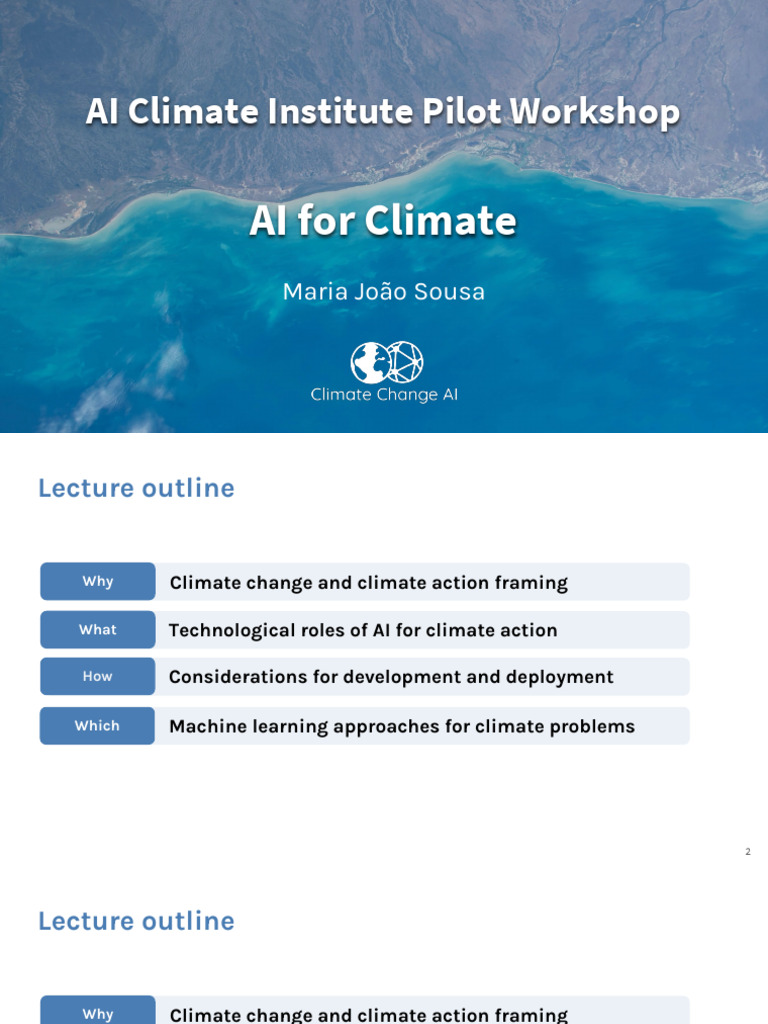 Introduction To AI For Climate (Original) | PDF | Climate Change ...