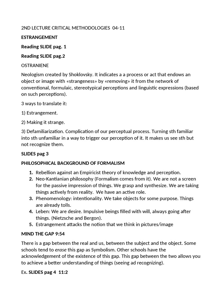 2nd Lecture Critical Methodologies 04 | PDF | Perception | Cognition