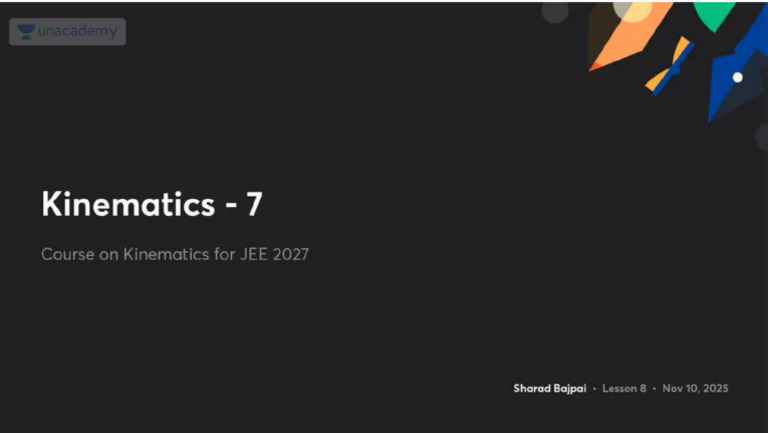 Kinematics 7 No Anno | PDF