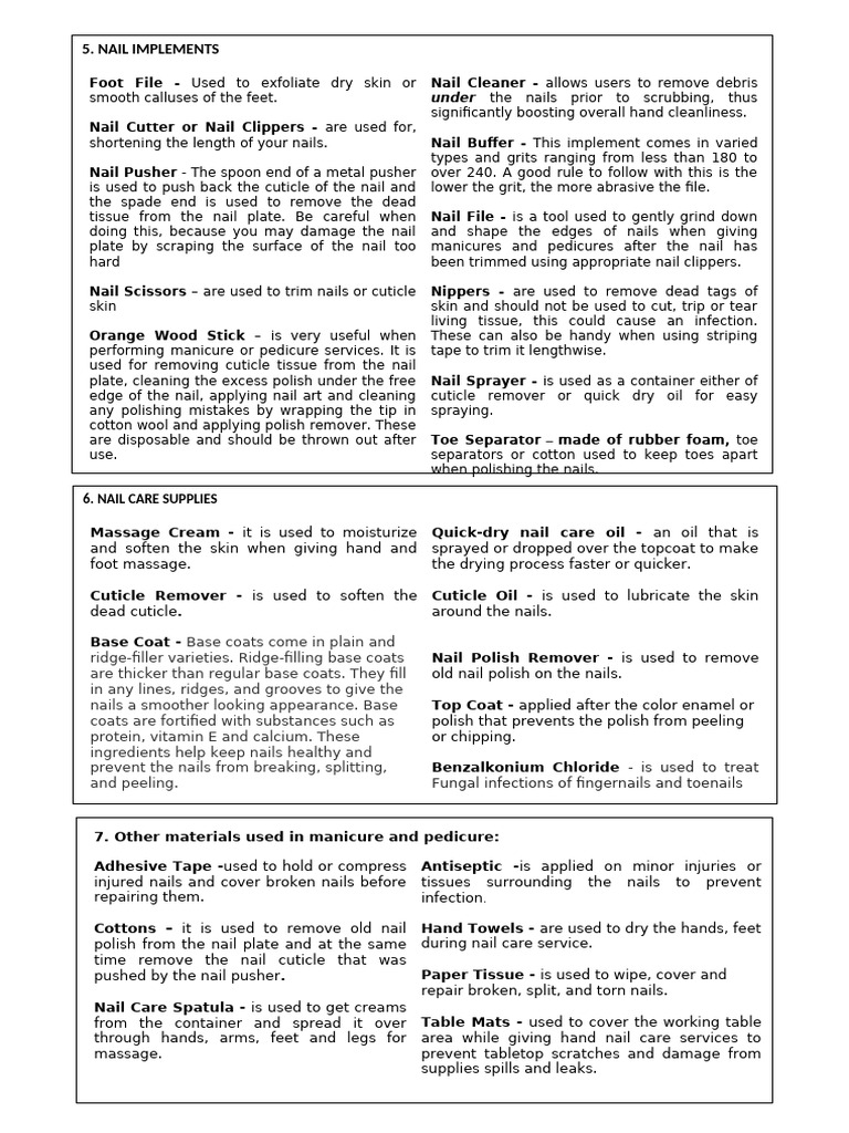 Quarter 2 Week 2 Lectures 2 | PDF | Nail (Anatomy) | Hair Care