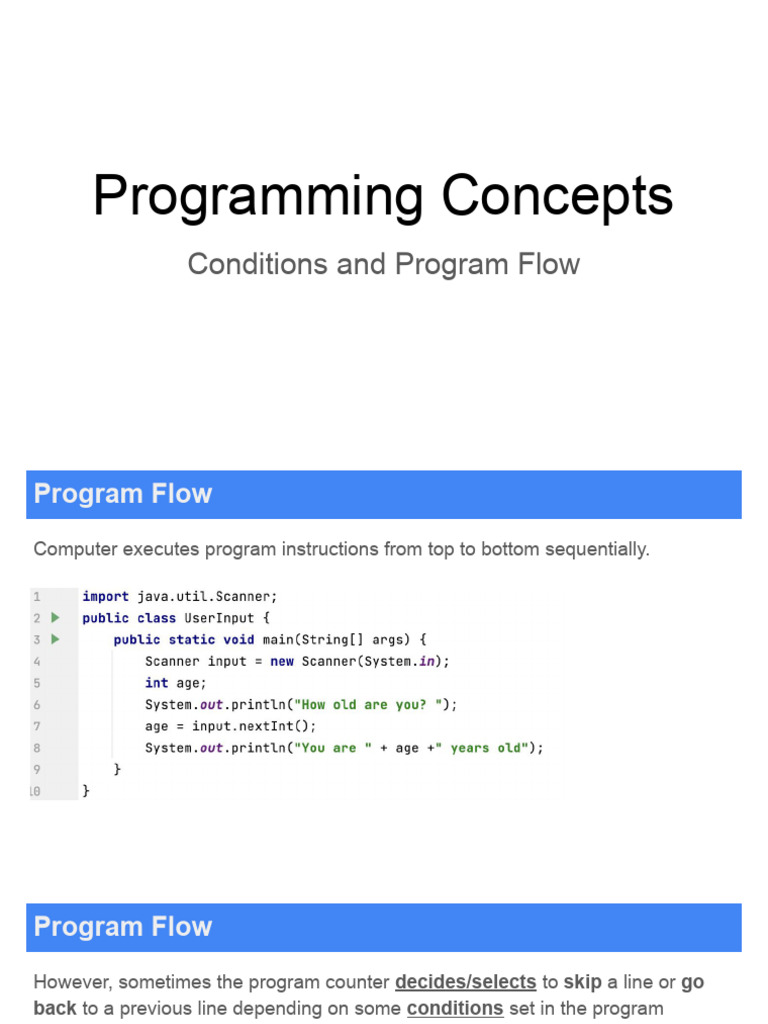 Intro To Conditional Programming | PDF | Boolean Data Type | Control Flow