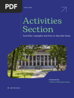 Crafting Your UC Activities List | PDF | Dances | Babysitting