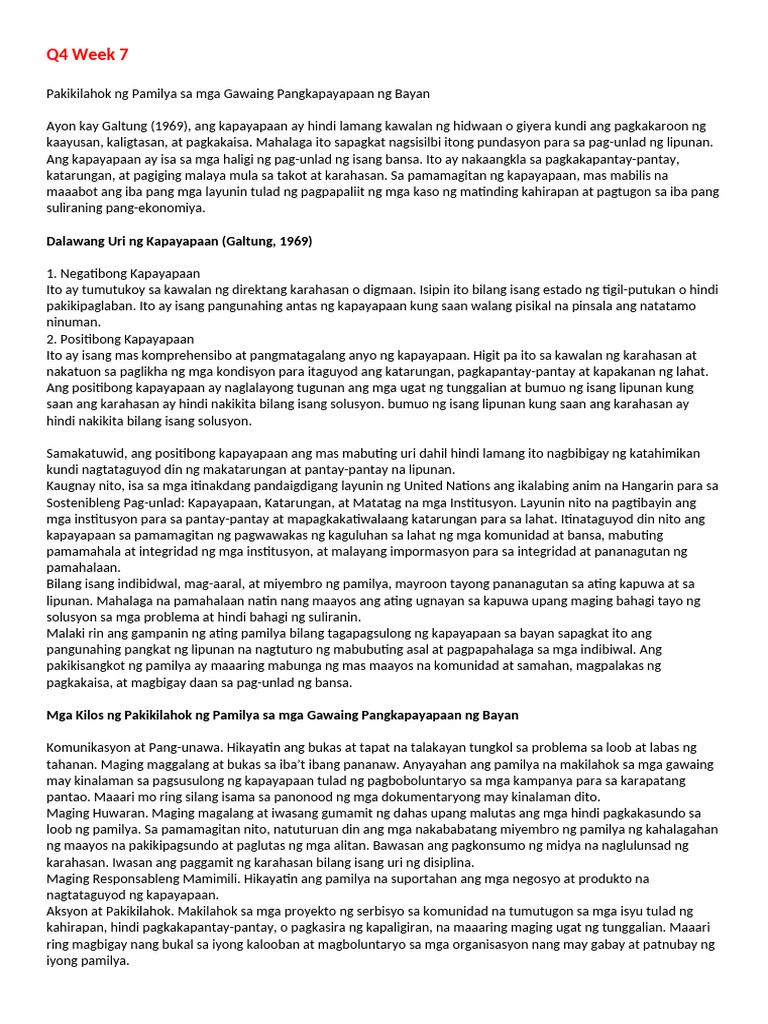 Q4 Week 7 Performance Task | PDF